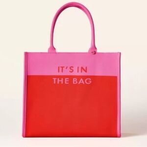 Kate Spade "It's In The Bag" Colorblock Knit Tote Bag Target Collaboration NEW